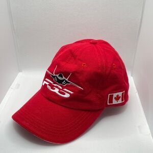 Red Classic F-35 Baseball Cap with Canadian Flag Lockheed Martin